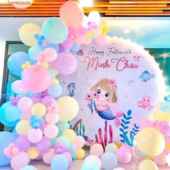 TRANG TRÍ SINH NHẬT ĐƠN GIẢN BẰNG BÓNG BÓNG