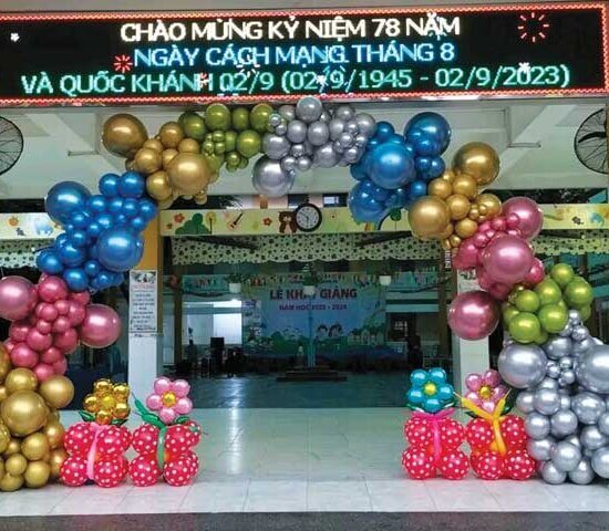 Tóp những mẫu trang tri cổng bóng đẹp